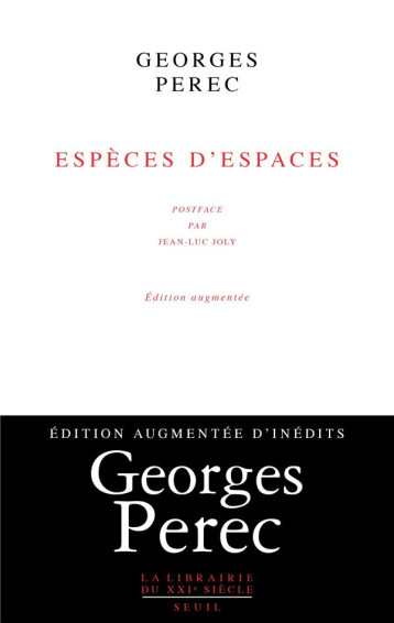 ESPECES D'ESPACES - PEREC GEORGES - SEUIL