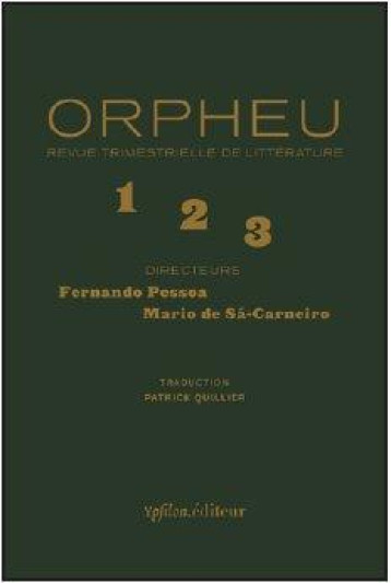 ORPHEU - COLLECTIF - Ypsilon.éditeur