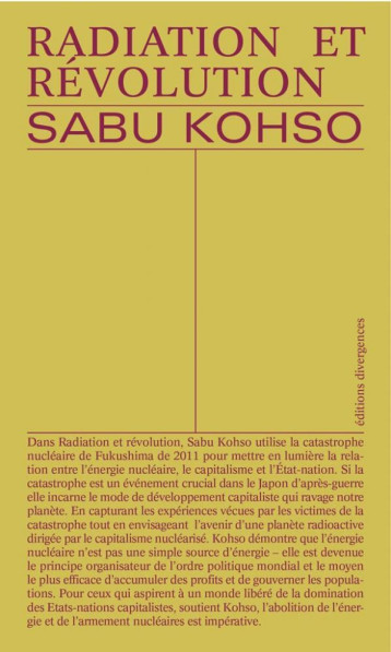 RADIATION ET REVOLUTION - KOHSO SABU - DIVERGENCES