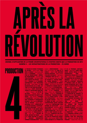 APRES LA REVOLUTION N.4 : PRODUCTION - COLLECTIF - BLACKLEPHANT